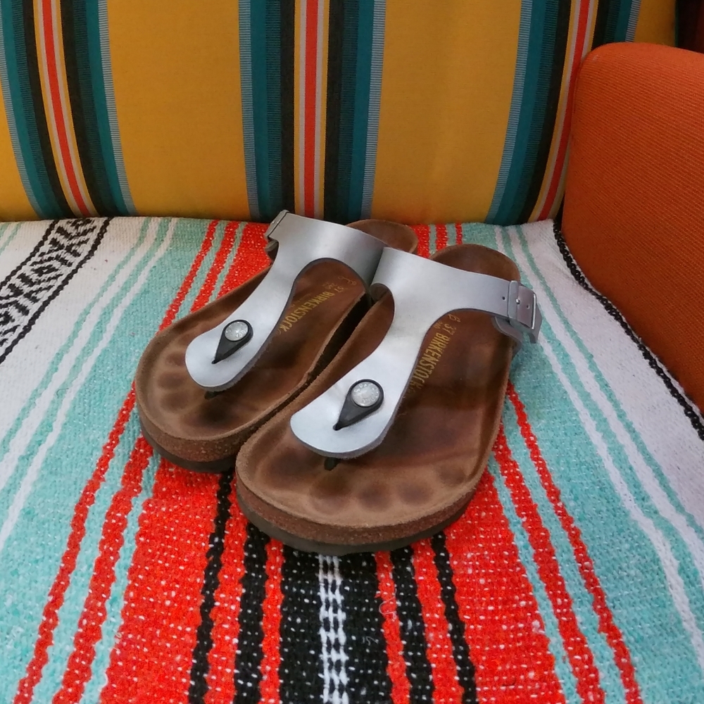 Birkenstock Leather Sandals Gizeh US 7